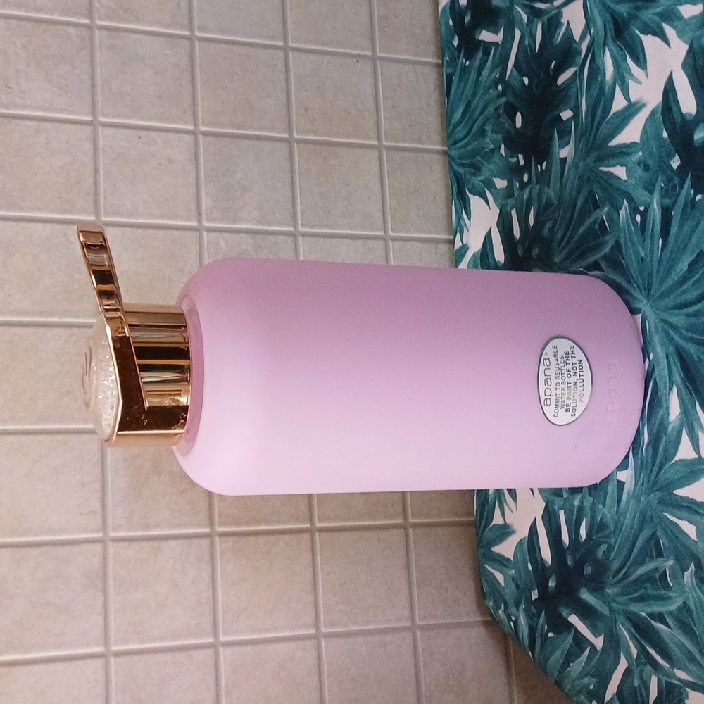 Apana pink water bottle
